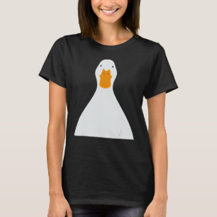 Funny Duck Selfie, Hilarious ID Photo, Serious Duc T-Shirt