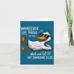 Funny Duck Shirt Funny Quote Graphic Tees For Men Card