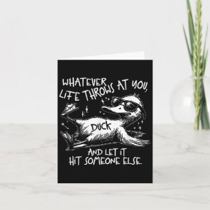 Funny Duck Shirt Funny Quote Graphic Tees For Men Card
