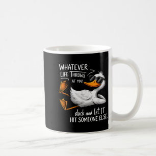 Funny Duck Shirt Funny Quote Graphic Tees For Men  Coffee Mug