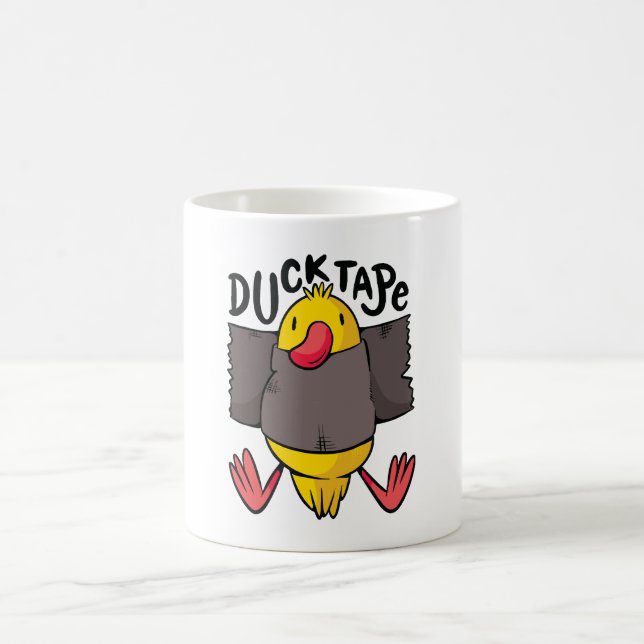 Funny Duck Tape Coffee Mug (Center)