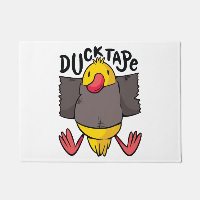Funny Duck Tape Doormat (Front)