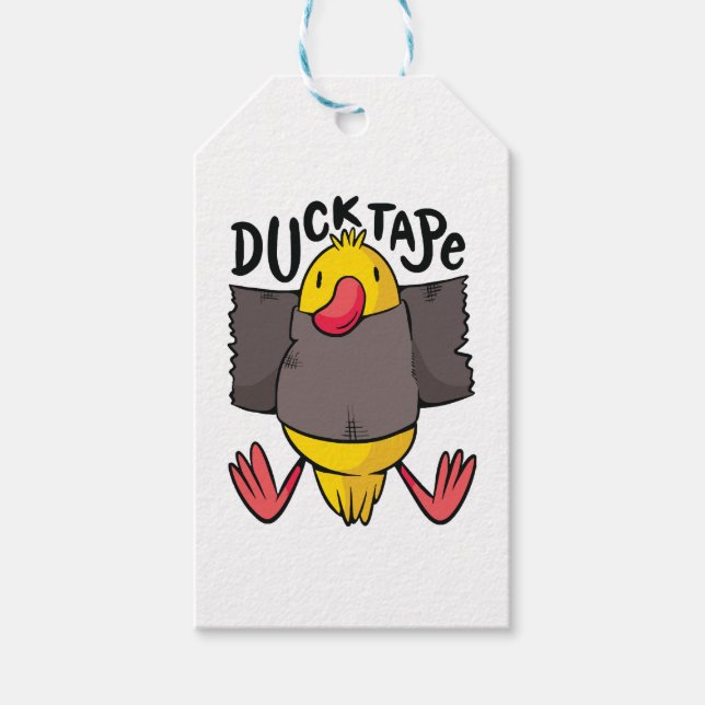 Funny Duck Tape Gift Tags (Front)