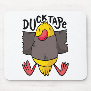 Funny Duck Tape Mouse Mat