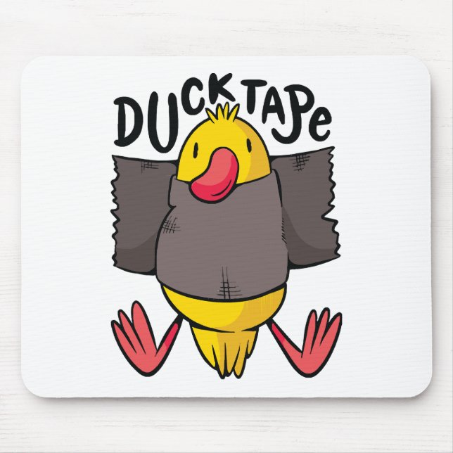 Funny Duck Tape Mouse Mat (Front)