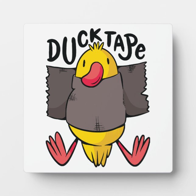 Funny Duck Tape Plaque (Front)