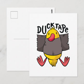 Funny Duck Tape Postcard