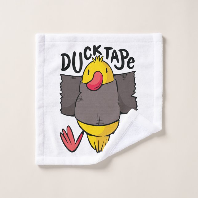 Funny Duck Tape Wash Cloth (Wash Cloth)