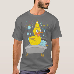 Funny Duckling Birthday Party Bath Toy Rubber Duck T-Shirt