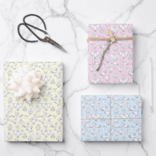 Funny ducks having fun! wrapping paper sheet