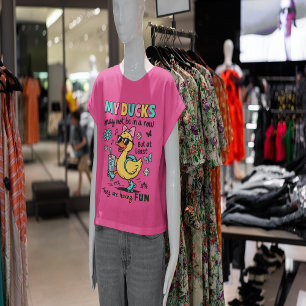 Funny Ducks Not In A Row  T-Shirt