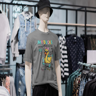 Funny Ducks Not In A Row T-Shirt