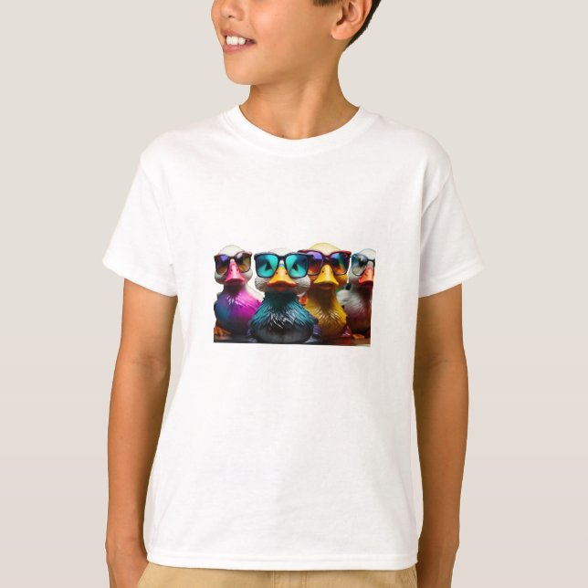 funny ducks tshirt for kids T-Shirt (Front)