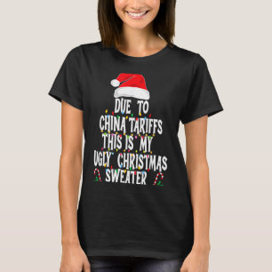 Funny Due To China Tarriffs Ugly Christmas Sweater