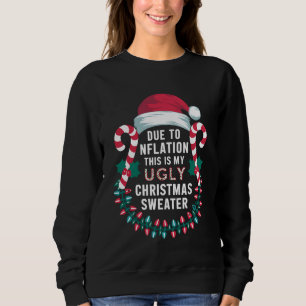 Funny Due to Inflation Ugly Christmas Sweaters