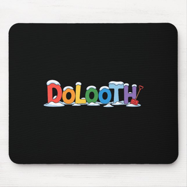Funny Duluth Minnesota Phonetic Gift For Kids  Mouse Mat (Front)