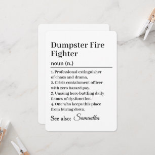 Funny Dumpster Fire Invitation