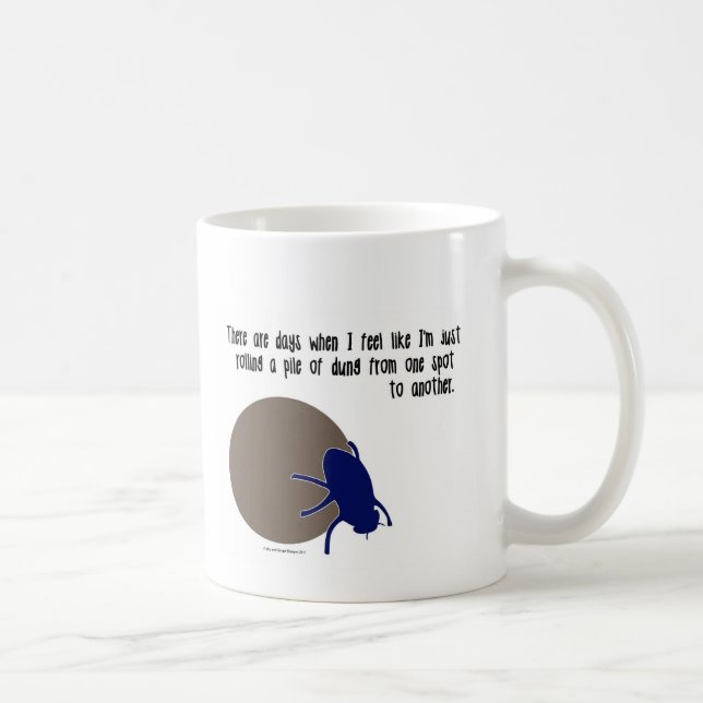 Funny Dung Beetle Mug (Right)