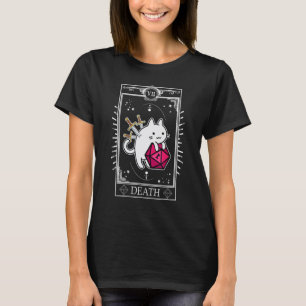 Funny Dungeon Tarot Card Cat Dice D20 1 T-Shirt