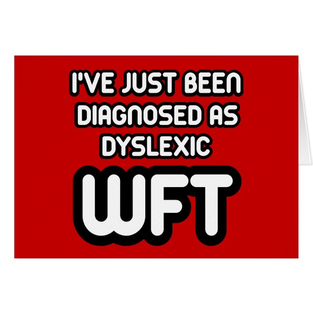 Funny dyslexic (Front Horizontal)