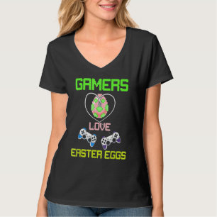 Funny E Is For Enjoying Video Games Easter Video G T-Shirt