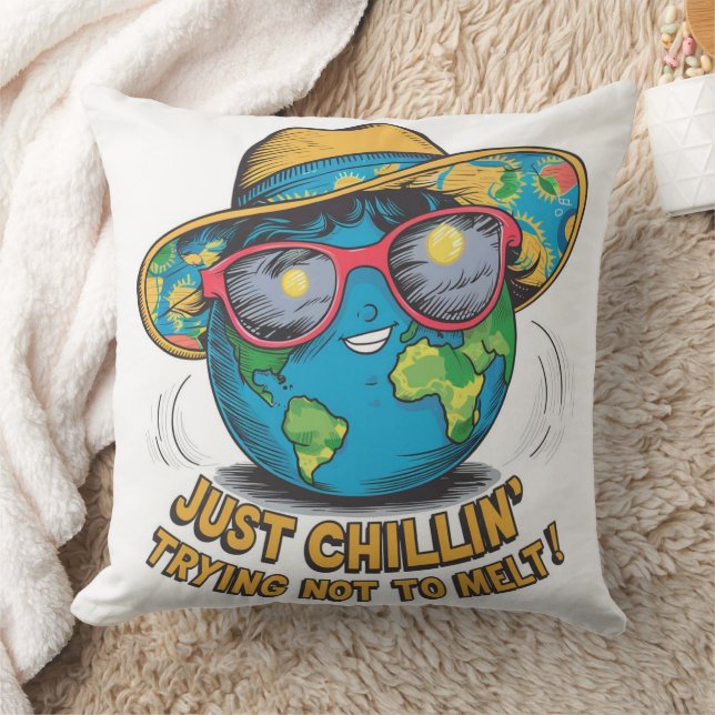 Funny Earth Day  Cushion (Blanket)