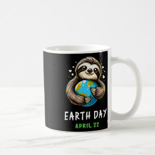 Funny Earth Day Cute Sloth Earth Day Earth Planet  Coffee Mug