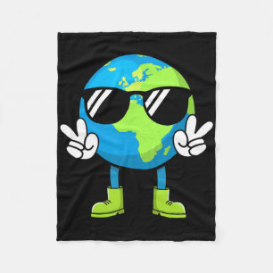 Funny Earth Day Everyday Earth Day Women Girls Kid Fleece Blanket