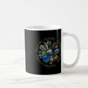 Funny Earth Day Everyday Sunflower Earth Animal Lo Coffee Mug