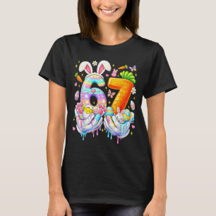 Funny Easter 67 Six Seven Bunny Eggs Mem Women T-Shirt