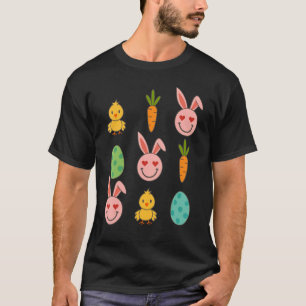 Funny Easter Bunny Chicken Carrots Men Women Kids  T-Shirt