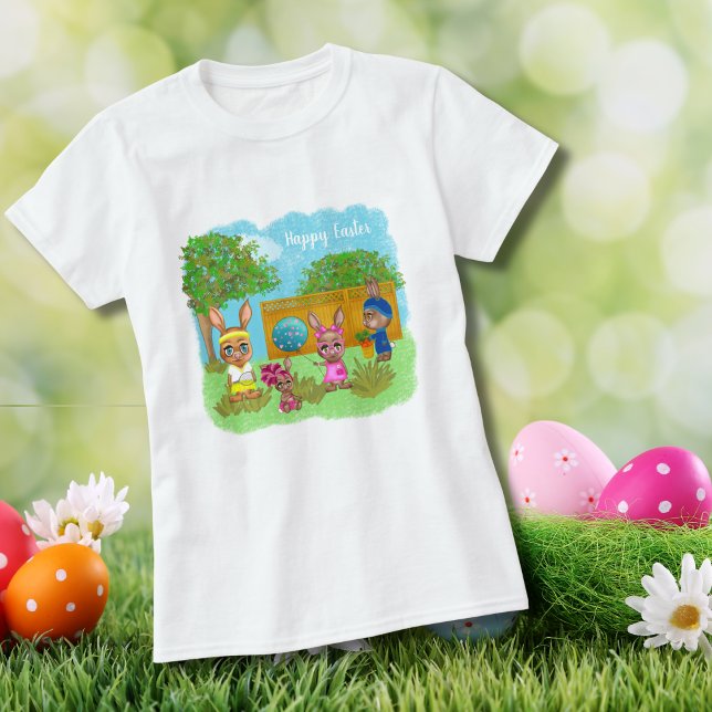 Funny Easter Bunny Crew Customisable Happy Easter T-Shirt (Creator Uploaded)