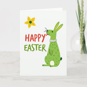 Funny Easter Bunny Greeting Card
