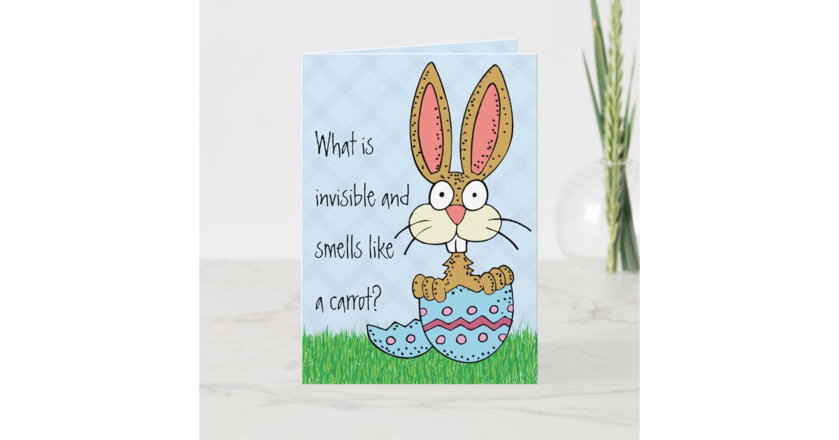 Funny Easter Bunny Joke Holiday Card | Zazzle.co.uk
