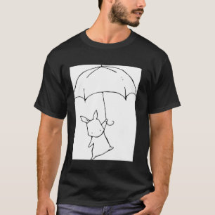 Funny Easter Bunny Minimal Graphic Outline by Dani T-Shirt