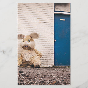 funny easter bunny stationery