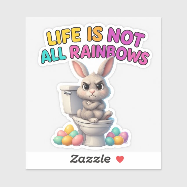 Funny Easter Bunny Sticker  (Sheet)