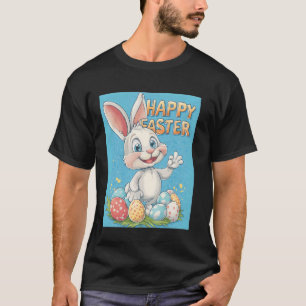 Funny Easter Bunny Vintage Retro Easter Eggs Easte T-Shirt