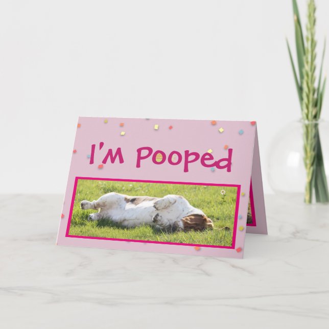 Funny Easter Card w/Cute Basset Hound (Front)