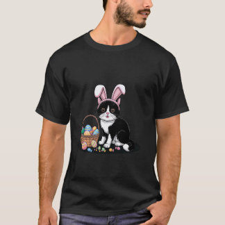 Funny Easter Cat Bunny Ears, Cute Kitty Lover For T-Shirt