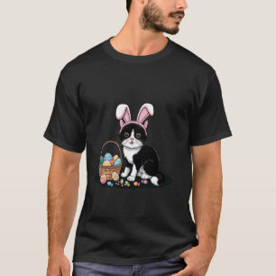 Funny Easter Cat Bunny Ears, Cute Kitty Lover For T-Shirt