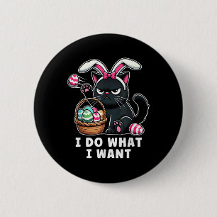Funny Easter Cat Easter Bysket Stuffers Men Women 6 Cm Round Badge