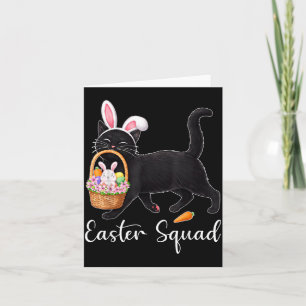 Funny Easter Cats Ears Bunny Eggs Spring for Women Card