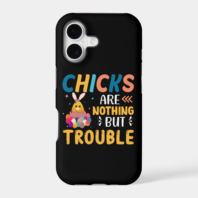 Funny Easter Chicks Are Nothing But Trouble (Back)
