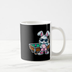 Funny Easter Day Bunny Dunking Billiards Boys Kids Coffee Mug