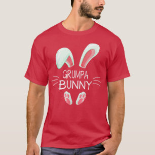 Funny Easter Day Costume Matching Cute Grumpa Bunn T-Shirt