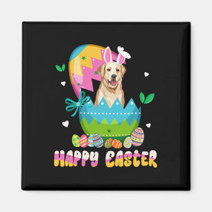Funny Easter Day Labrador Retriever Dog Bunny Ears Magnet