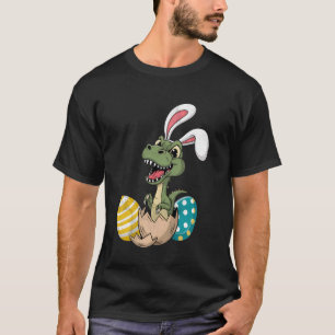 Funny Easter Dinosaur T-Rex Ears Egg Hatch T-Shirt