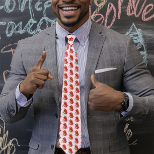 Funny Easter Dragon Pink Fantasy Holiday Tie