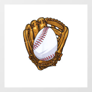 Funny Easter Egg Baseball Egg Hunting Easter Day M Window Cling